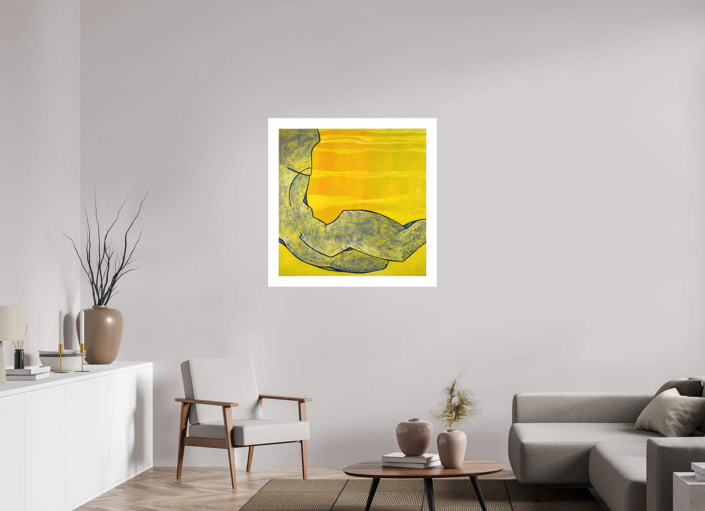 100 x 100 cm, Hahnemühle Photo Rag Bright White Am Strand - Fine Art Print