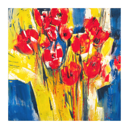 Main image Rote Tulpen in Packpapier - Fine Art Print