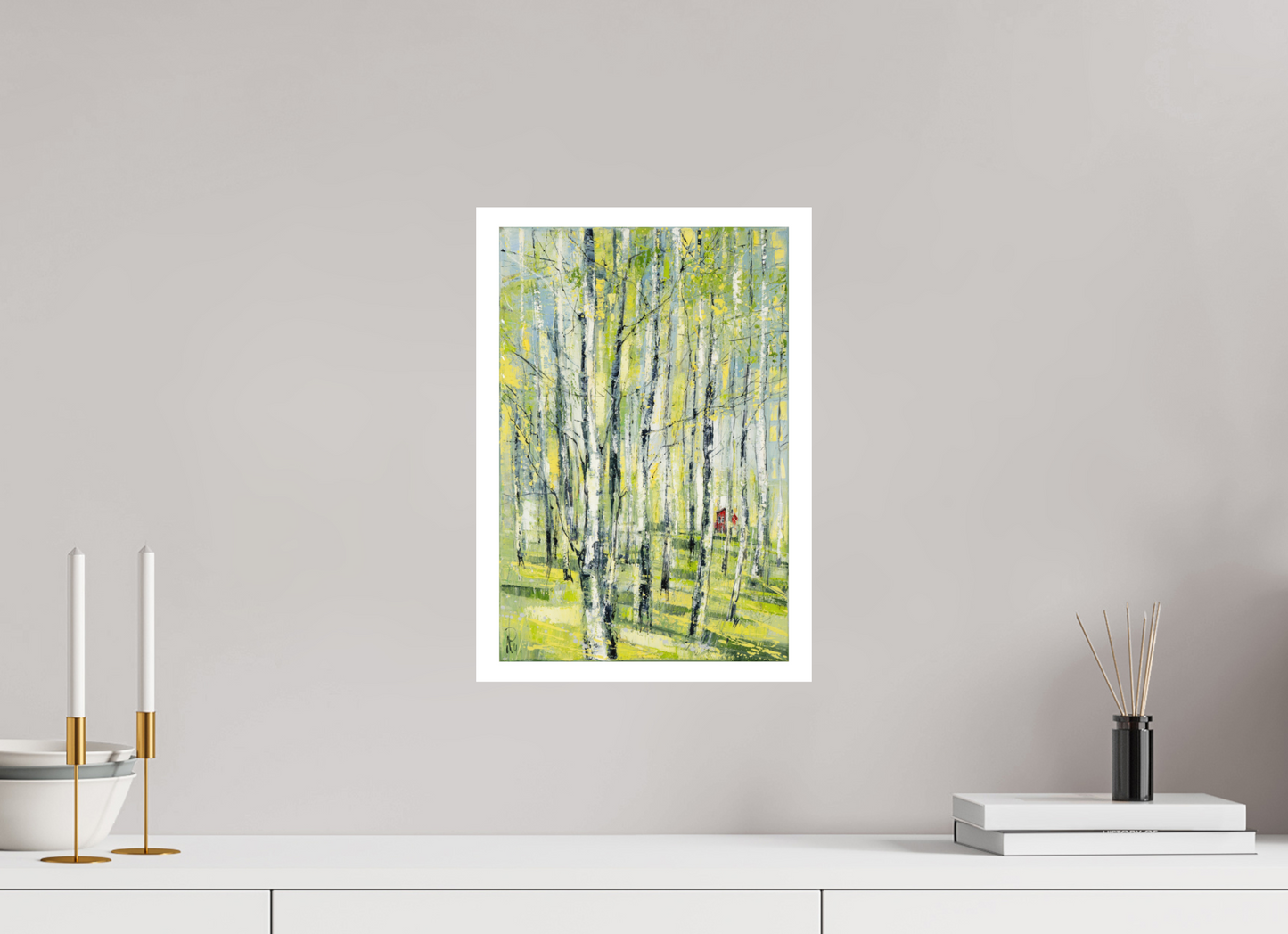 DIN A3 (29,7 x 42 cm), Hahnemühle Photo Rag Bright White Birken Sommer - Fine Art Print