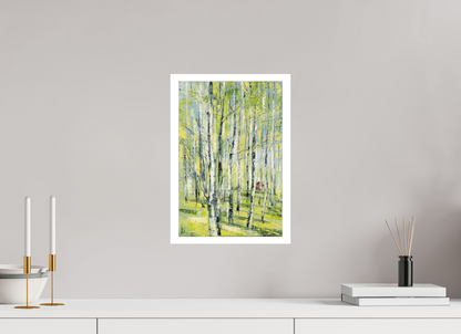 DIN A3 (29,7 x 42 cm), Hahnemühle Photo Rag Bright White Birken Sommer - Fine Art Print