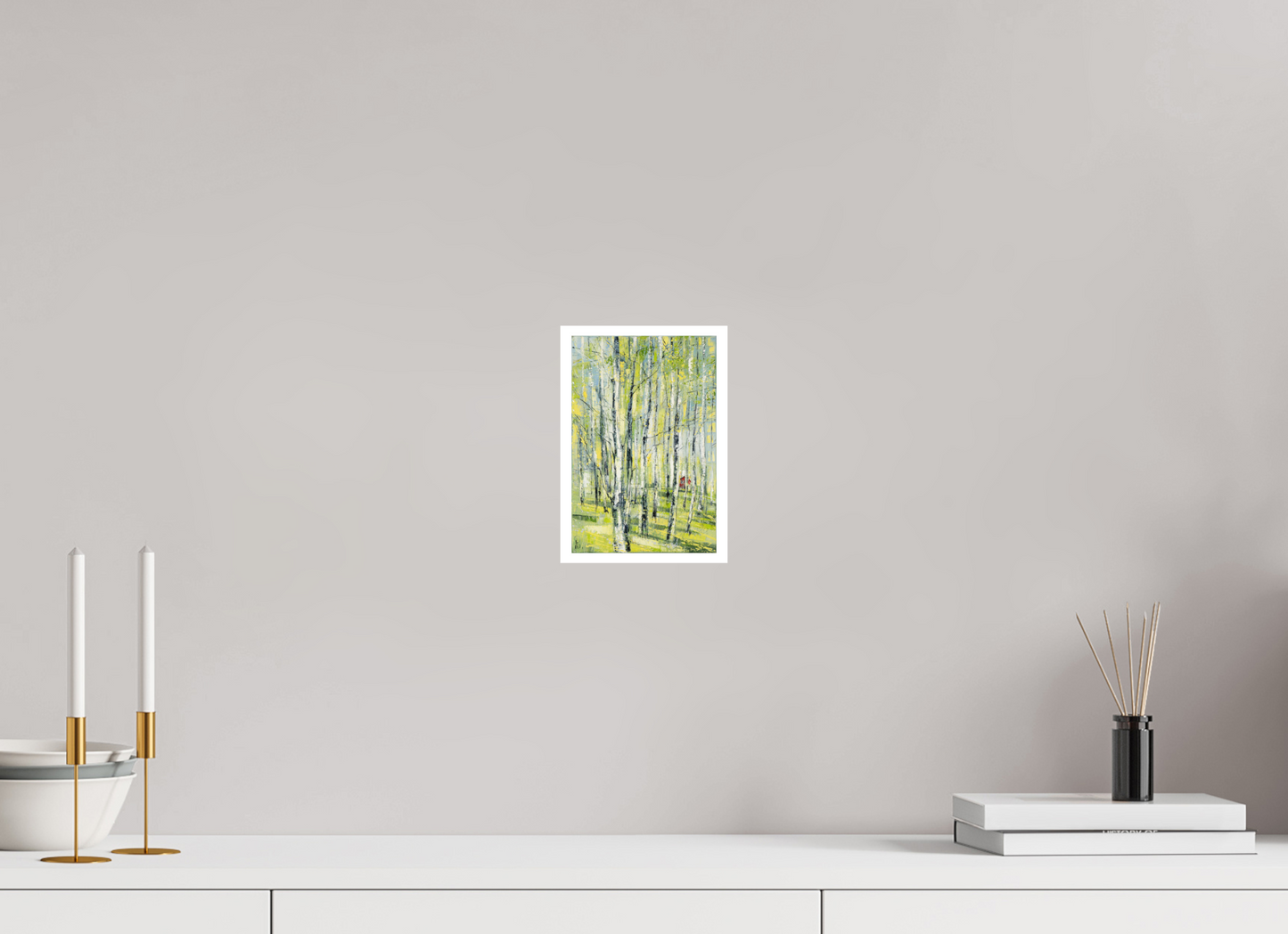 DIN A5 (14,8 x 21 cm), Hahnemühle Photo Rag Bright White Birken Sommer - Fine Art Print