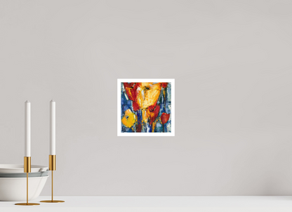 20 x 20 cm, Hahnemühle German Etching Tulpen Abstrakt 1 - Fine Art Print