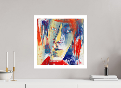 50 x 50 cm, Hahnemühle Photo Rag Bright White Abstraktes Portrait 2 - Fine Art Print