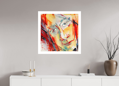 80 x 80 cm, Hahnemühle Photo Rag Bright White Abstraktes Portrait 1 - Fine Art Print