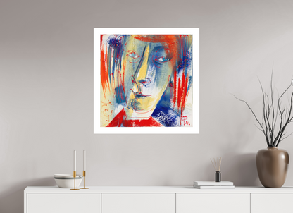 80 x 80 cm, Hahnemühle Photo Rag Bright White Abstraktes Portrait 2 - Fine Art Print