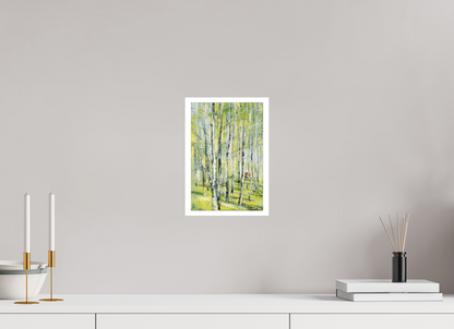 DIN A4 (21 x 29,7 cm), Hahnemühle Photo Rag Bright White Birken Sommer - Fine Art Print