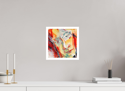 30 x 30 cm, Hahnemühle Photo Rag Bright White Abstraktes Portrait 1 - Fine Art Print