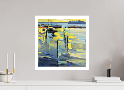 50 x 50 cm, Hahnemühle German Etching Gelbe Farbnuance - Fine Art Print