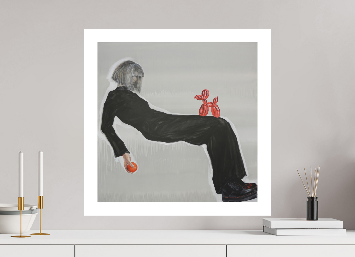 60 x 60 cm, Hahnemühle German Etching Live Time - Fine Art Print