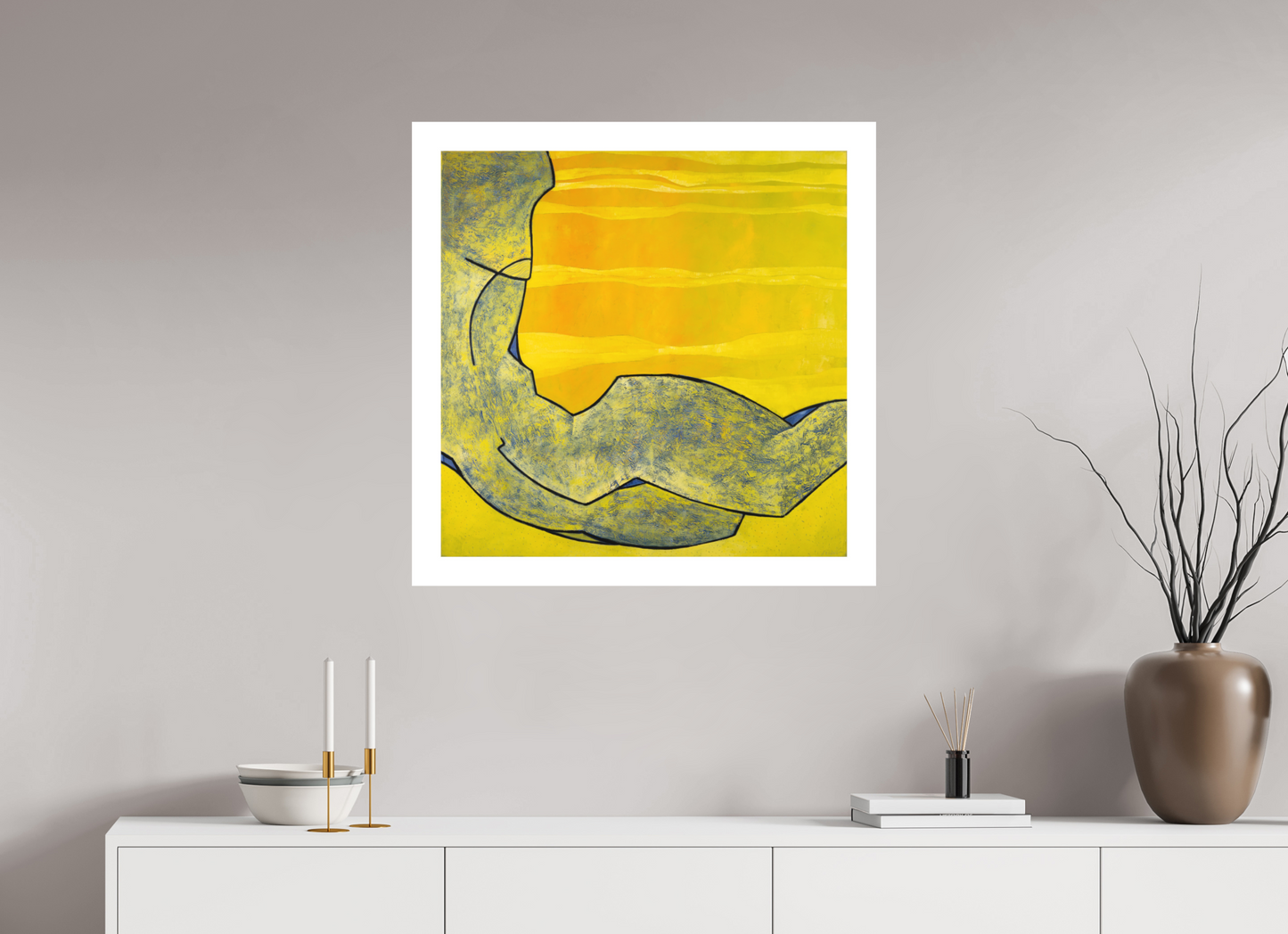 80 x 80 cm, Hahnemühle Photo Rag Bright White Am Strand - Fine Art Print