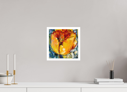 30 x 30 cm, Hahnemühle German Etching Tulpen Abstrakt 2 - Fine Art Print