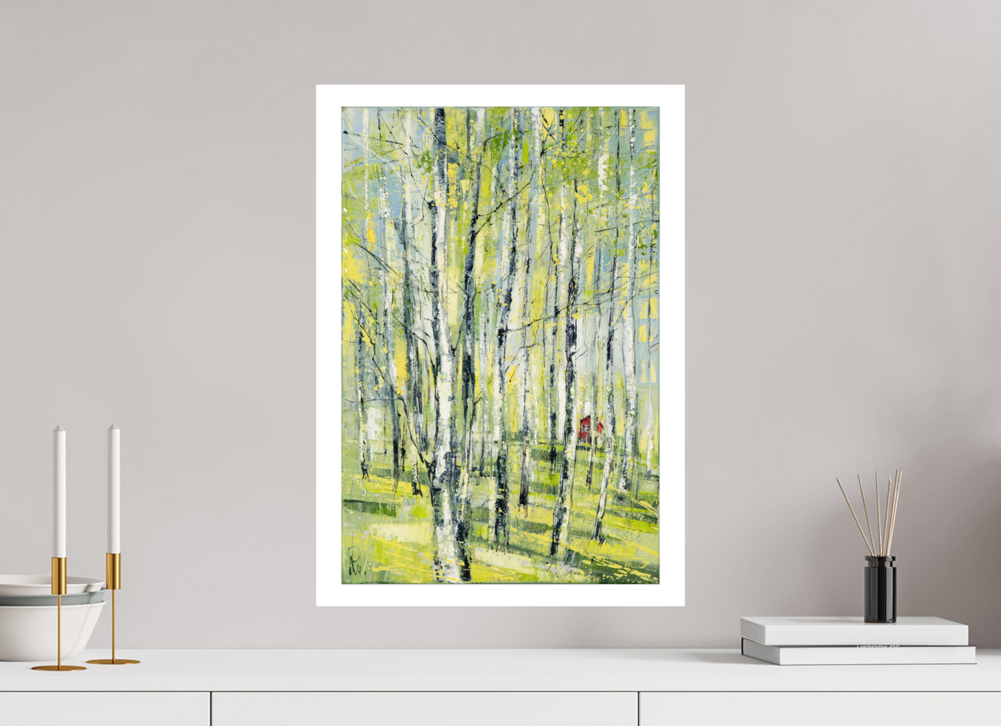 DIN A2 (42 x 59,4 cm), Hahnemühle Photo Rag Bright White Birken Sommer - Fine Art Print