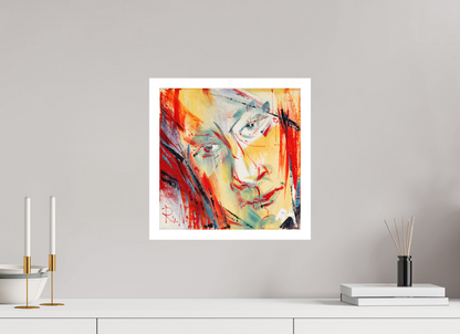 40 x 40 cm, Hahnemühle Photo Rag Bright White Abstraktes Portrait 1 - Fine Art Print