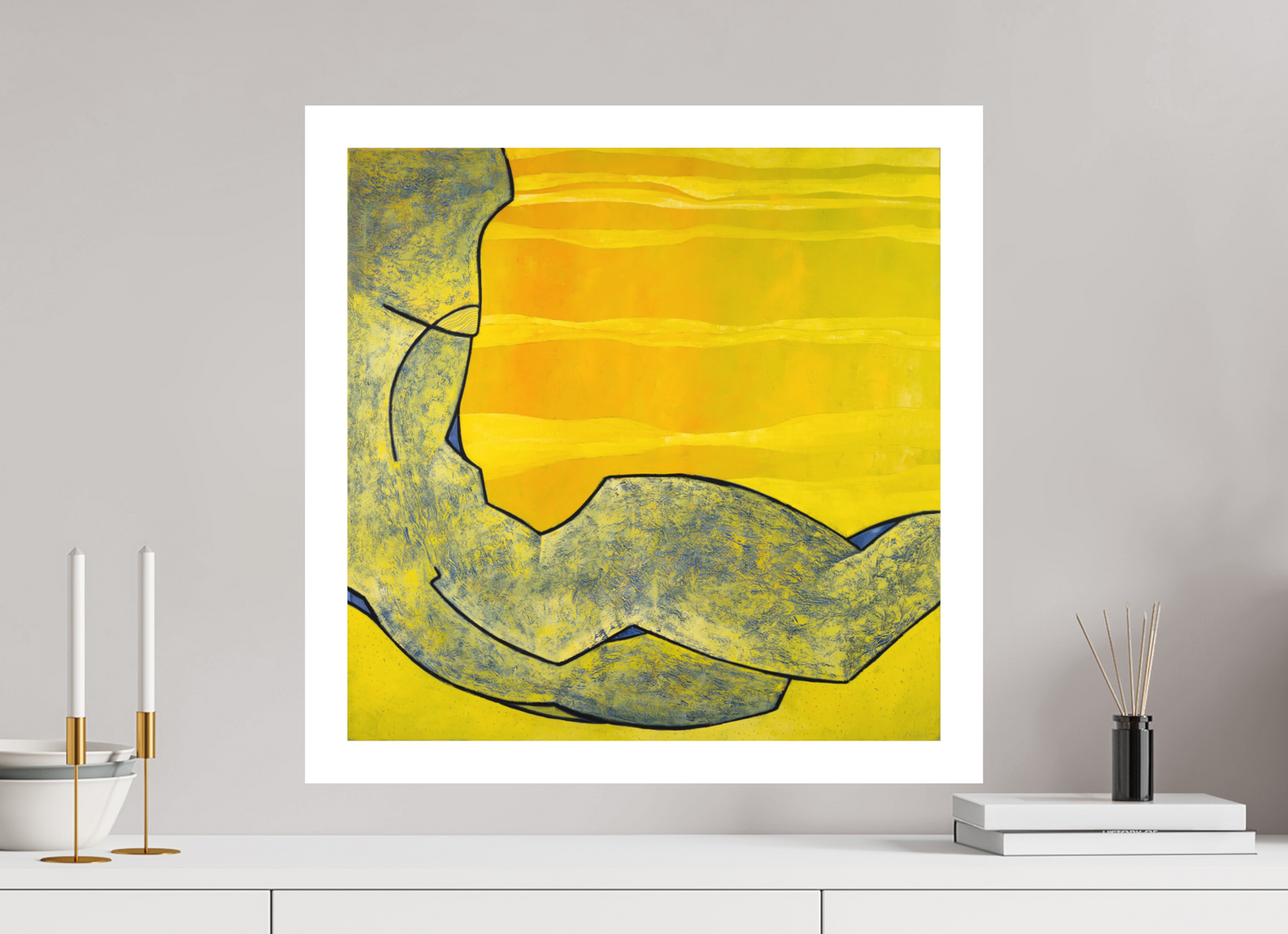 60 x 60 cm, Hahnemühle Photo Rag Bright White Am Strand - Fine Art Print