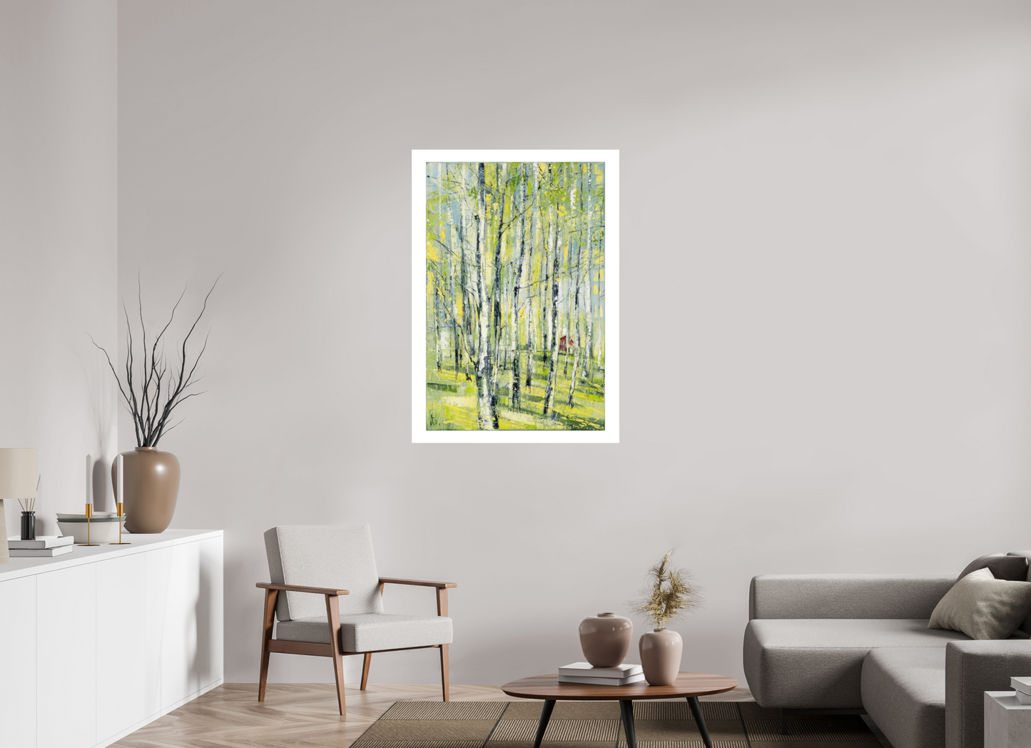DIN A0 (84,1 x 118,9 cm), Hahnemühle Photo Rag Bright White Birken Sommer - Fine Art Print