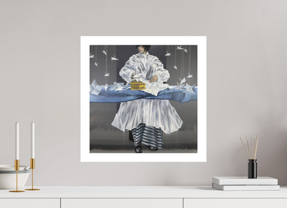 50 x 50 cm, Hahnemühle German Etching Büglerin - Fine Art Print