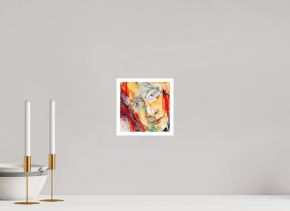 20 x 20 cm, Hahnemühle Photo Rag Bright White Abstraktes Portrait 1 - Fine Art Print
