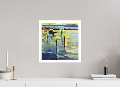 40 x 40 cm, Hahnemühle German Etching Gelbe Farbnuance - Fine Art Print
