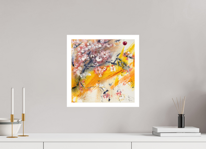 40 x 40 cm, Hahnemühle German Etching Kirschblüte Klein 2 - Fine Art Print