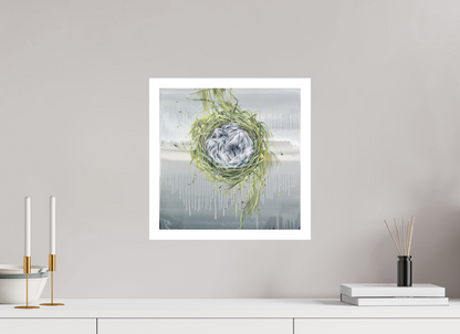 40 x 40 cm, Hahnemühle German Etching Nest gefüllt