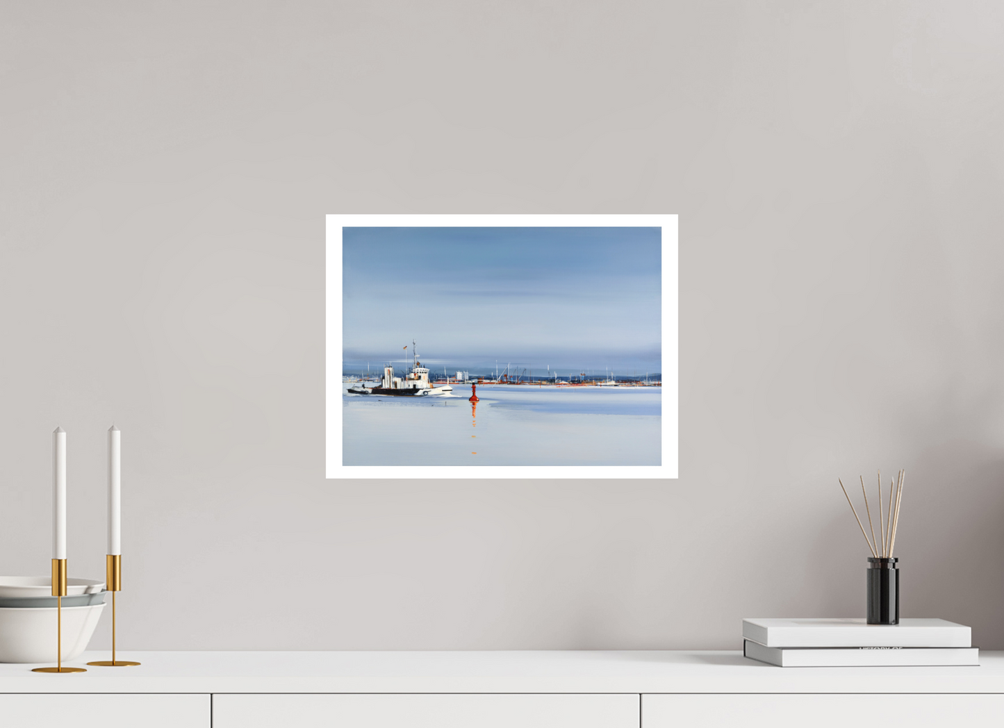 40 x 30 cm, Hahnemühle German Etching Kiel-Panorama - Fine Art Print