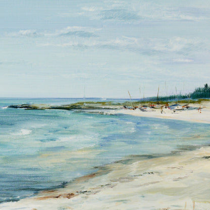 Strand mit Booten Bild 4