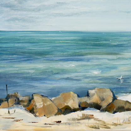 Strand mit Booten Bild 6
