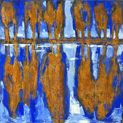 Spiegelung in Blau Bild 1