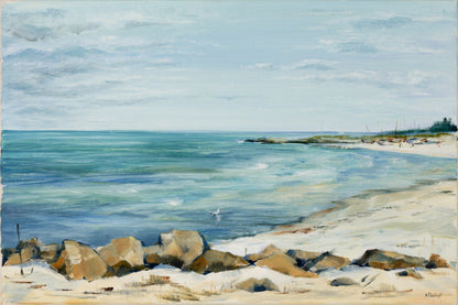 Strand mit Booten Bild 1