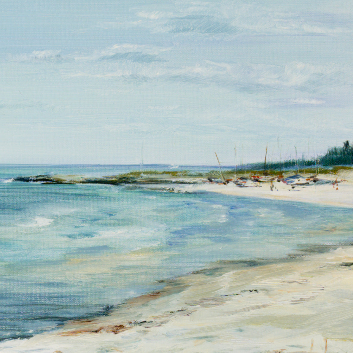 Strand mit Booten Bild 5