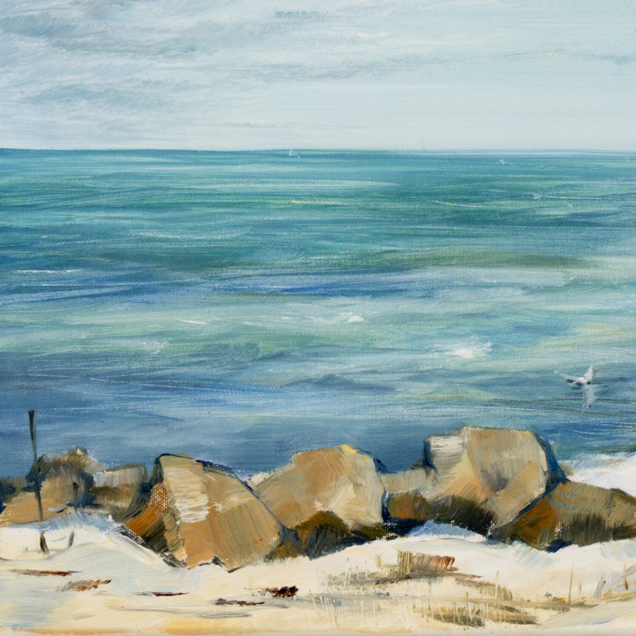 Strand mit Booten Bild 7