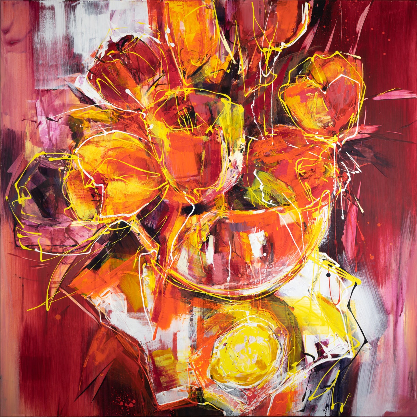 Tulpen in Vase Bild 1
